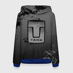 Толстовка-худи женская Tank, цвет: 3D-синий