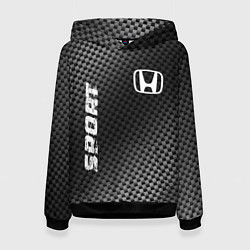 Толстовка-худи женская Honda sport carbon, цвет: 3D-черный