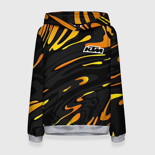 Женская толстовка KTM - orange liquid / 3D-Меланж – фото 1