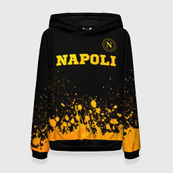 Толстовка-худи женская Napoli - gold gradient посередине, цвет: 3D-черный