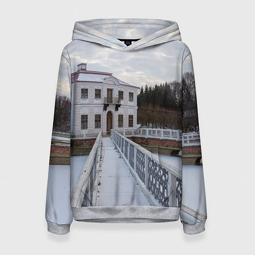 Женская толстовка Петергоф дворец Марли / 3D-Меланж – фото 1