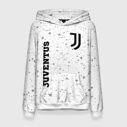 Толстовка-худи женская Juventus sport на светлом фоне вертикально, цвет: 3D-белый