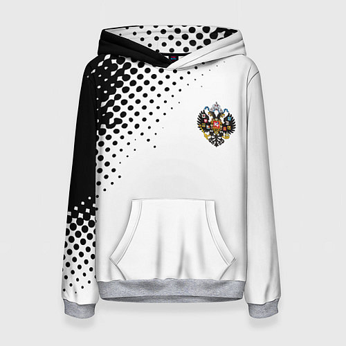 Женская толстовка Герб РФ спорт абстракция / 3D-Меланж – фото 1