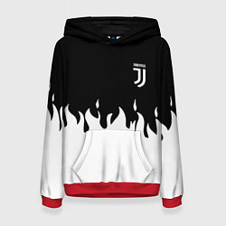 Толстовка-худи женская Juventus fire, цвет: 3D-красный