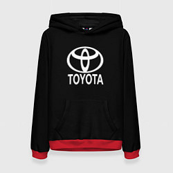 Женская толстовка Toyota white logo