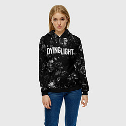 Толстовка-худи женская Dying Light black ice, цвет: 3D-черный — фото 2