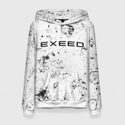 Толстовка-худи женская Exeed dirty ice, цвет: 3D-белый