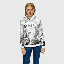 Толстовка-худи женская Genesis white graphite, цвет: 3D-белый — фото 2