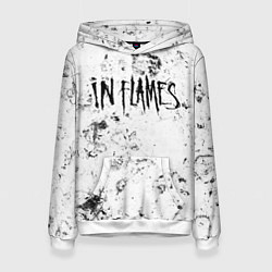 Толстовка-худи женская In Flames dirty ice, цвет: 3D-белый