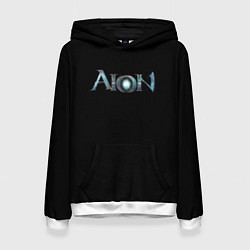 Толстовка-худи женская AION logo, цвет: 3D-белый