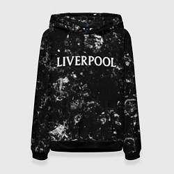 Толстовка-худи женская Liverpool black ice, цвет: 3D-черный