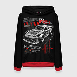 Толстовка-худи женская Skyline korch r34, цвет: 3D-красный