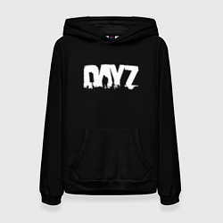 Толстовка-худи женская Dayz logo white, цвет: 3D-черный
