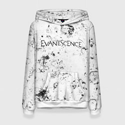 Толстовка-худи женская Evanescence dirty ice, цвет: 3D-белый