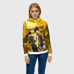 Толстовка-худи женская Rover - Wuthering Waves, цвет: 3D-белый — фото 2