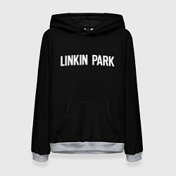 Толстовка-худи женская Linkin park rock white, цвет: 3D-меланж