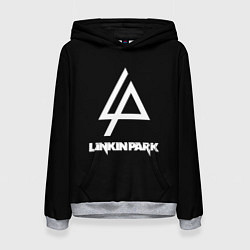 Толстовка-худи женская Linkin park logo brend music, цвет: 3D-меланж