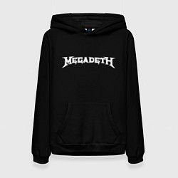 Женская толстовка Megadeth logo white