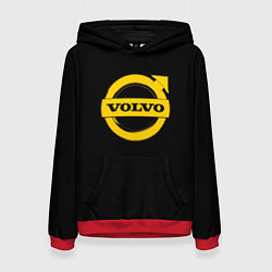 Женская толстовка Volvo yellow logo