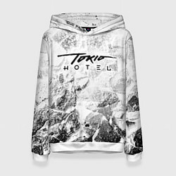 Толстовка-худи женская Tokio Hotel white graphite, цвет: 3D-белый