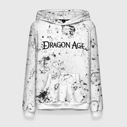 Толстовка-худи женская Dragon Age dirty ice, цвет: 3D-белый