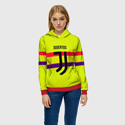 Толстовка-худи женская Juventus sport line, цвет: 3D-красный — фото 2