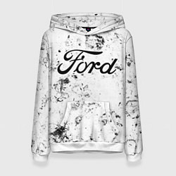 Толстовка-худи женская Ford dirty ice, цвет: 3D-белый