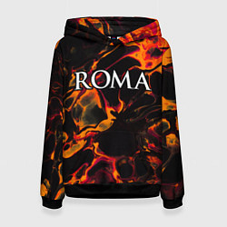 Толстовка-худи женская Roma red lava, цвет: 3D-черный