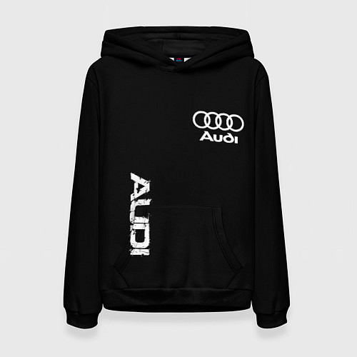 Женская толстовка AUDI sport white / 3D-Черный – фото 1