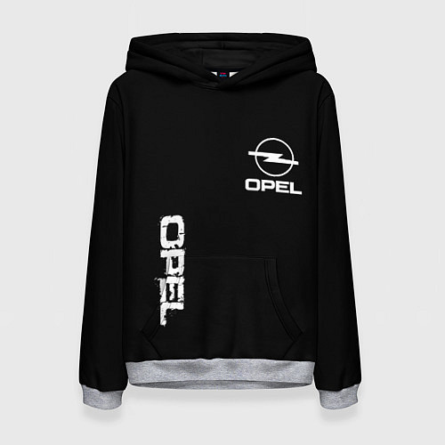 Женская толстовка Opel white logo / 3D-Меланж – фото 1