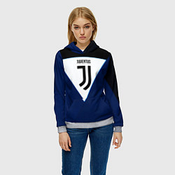 Толстовка-худи женская Juventus sport geometry color, цвет: 3D-меланж — фото 2