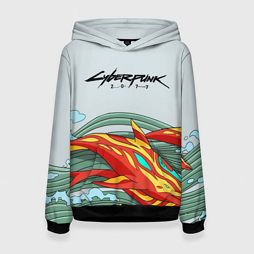 Женская толстовка Cyberpunk steel csgo / 3D-Черный – фото 1