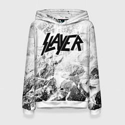 Женская толстовка Slayer white graphite