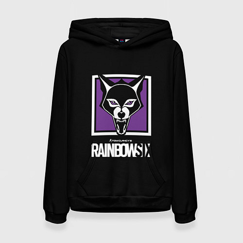 Женская толстовка Rainbow six logo ubisoft / 3D-Черный – фото 1