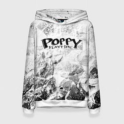 Толстовка-худи женская Poppy Playtime white graphite, цвет: 3D-белый