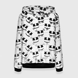 Толстовка-худи женская Marshmello dj pattern, цвет: 3D-черный