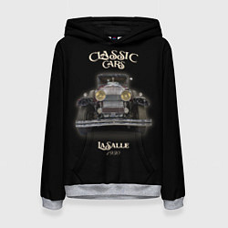 Толстовка-худи женская Классические автомобили Cadillac LaSalle, цвет: 3D-меланж