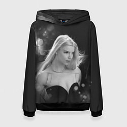 Толстовка-худи женская Actress - Anya Taylor - Joy, цвет: 3D-черный