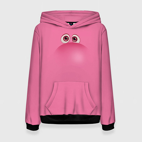 Женская толстовка Эмоция стыда - лицо крупное / 3D-Черный – фото 1