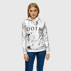 Толстовка-худи женская Dota dirty ice, цвет: 3D-белый — фото 2