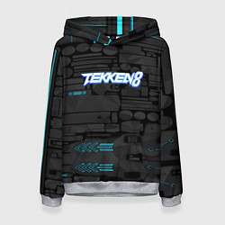 Толстовка-худи женская Tekken namco game, цвет: 3D-меланж