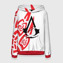Толстовка-худи женская Assassins Creed wild, цвет: 3D-красный