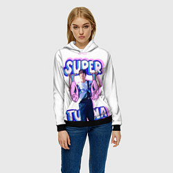 Толстовка-худи женская BTS Super Tuna, цвет: 3D-черный — фото 2
