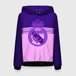 Толстовка-худи женская Real Madred geometry sport, цвет: 3D-черный