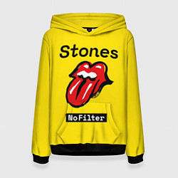 Толстовка-худи женская Stones no filter, цвет: 3D-черный