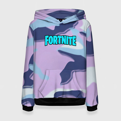 Женская толстовка Fortnite camo steel / 3D-Черный – фото 1