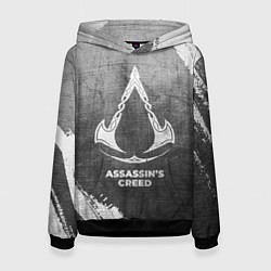 Толстовка-худи женская Assassins Creed - grey gradient, цвет: 3D-черный