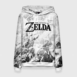 Толстовка-худи женская Zelda white graphite, цвет: 3D-белый