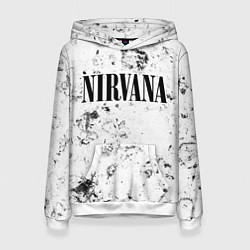 Толстовка-худи женская Nirvana dirty ice, цвет: 3D-белый