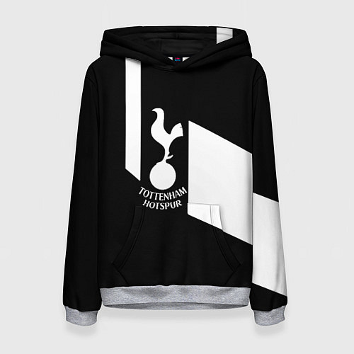 Женская толстовка Тоттенхэм геометрия / 3D-Меланж – фото 1